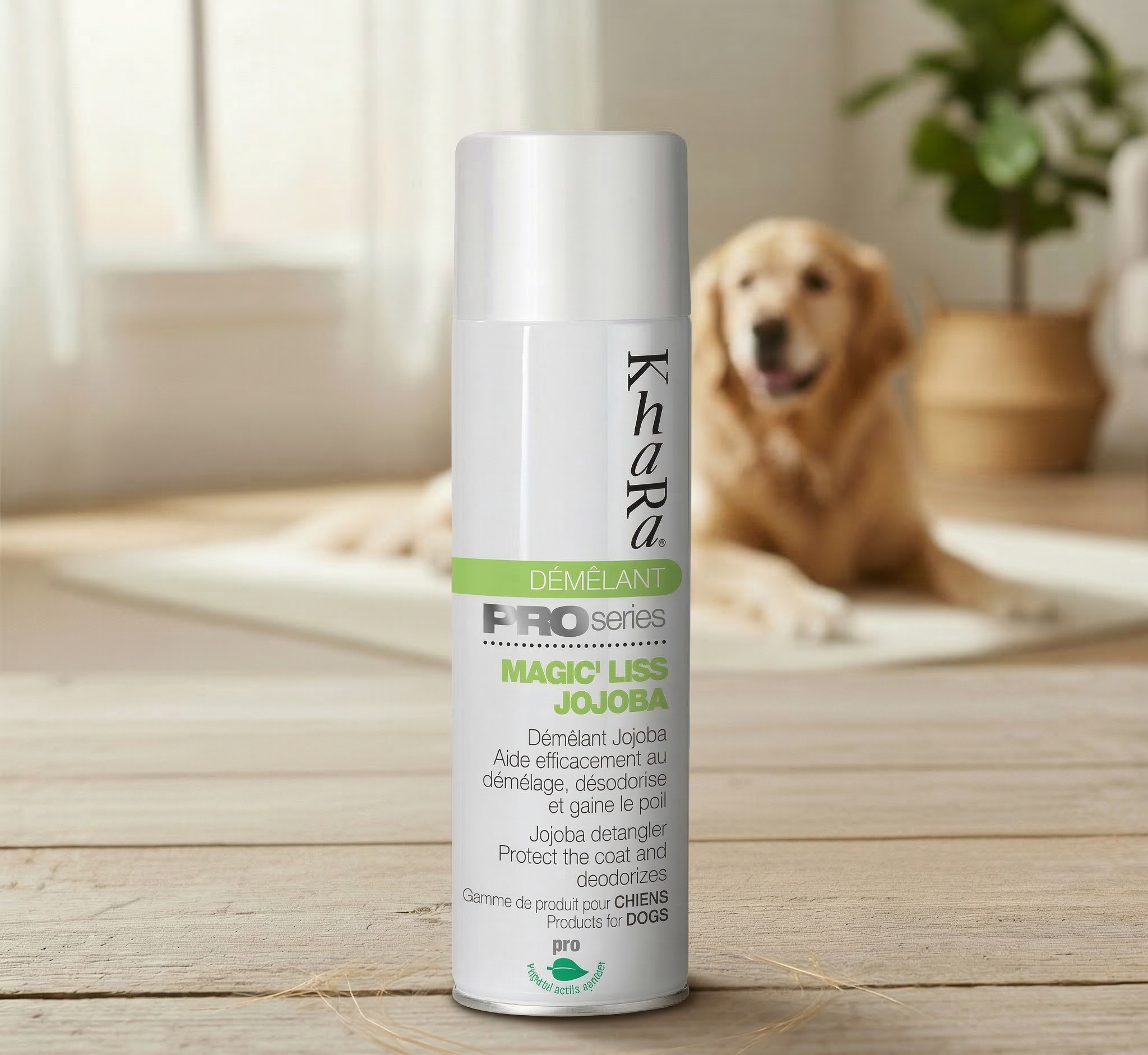 Démêlant pour chiens en spray Magic Liss Jojoba Khara 500ML