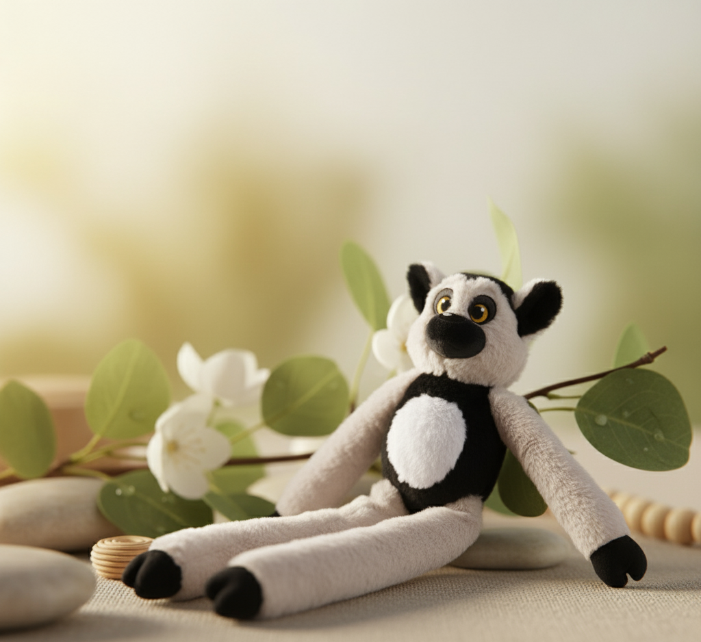 Peluche Juliann le Lemurien