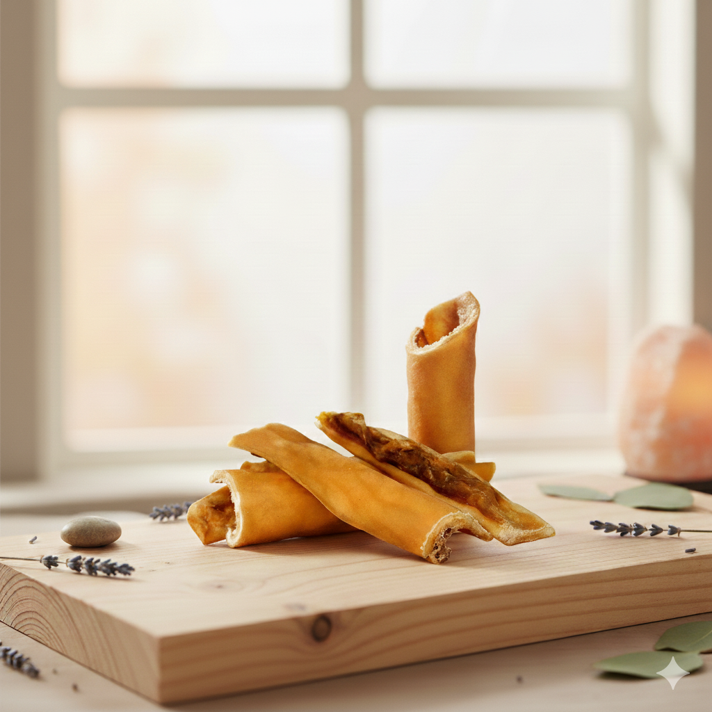 Cuir chevelu de bœuf 30CM pour chien 🐂