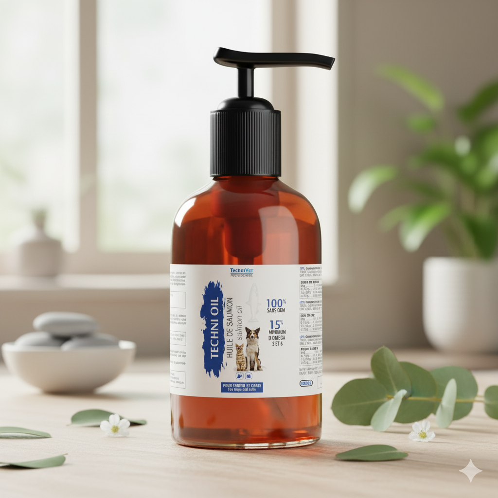 Huile de saumon TECHNIVET : 250ml